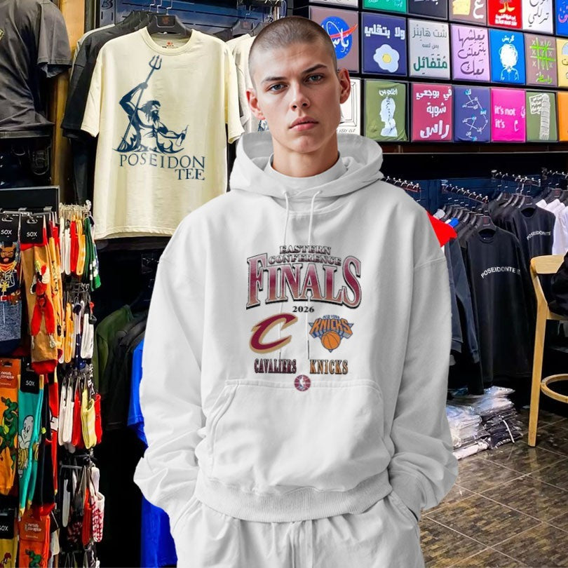 Cavs Eastern Conference Finals Gray Dueling T-shirt