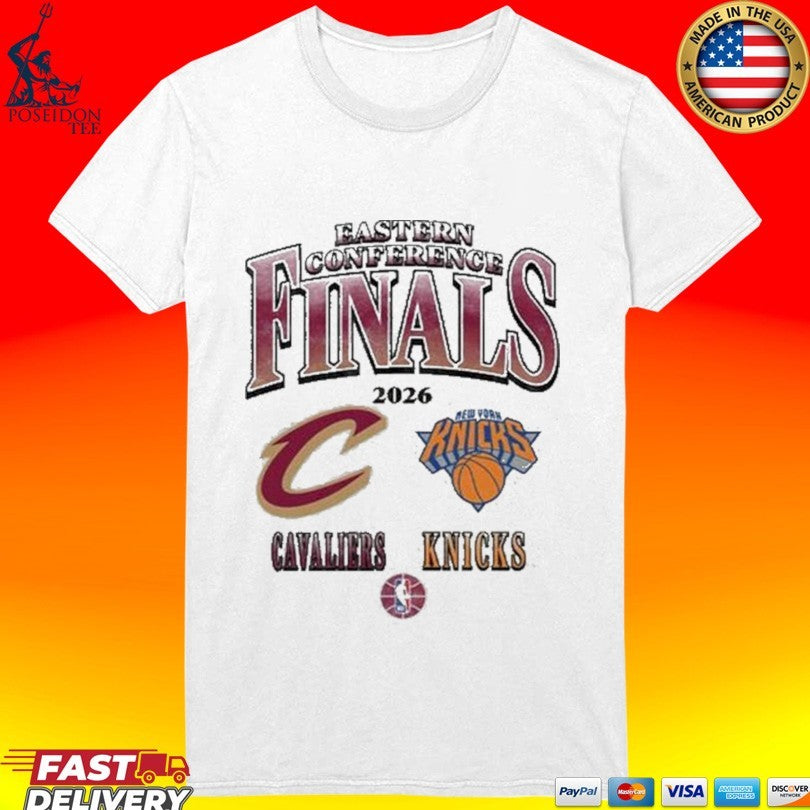 Cavs Eastern Conference Finals Gray Dueling T-shirt