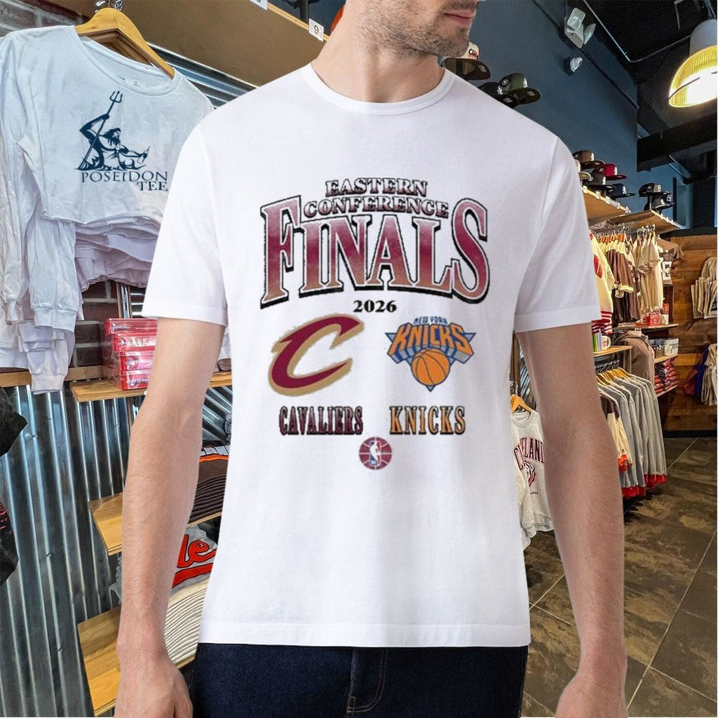 Cavs Eastern Conference Finals Gray Dueling T-shirt