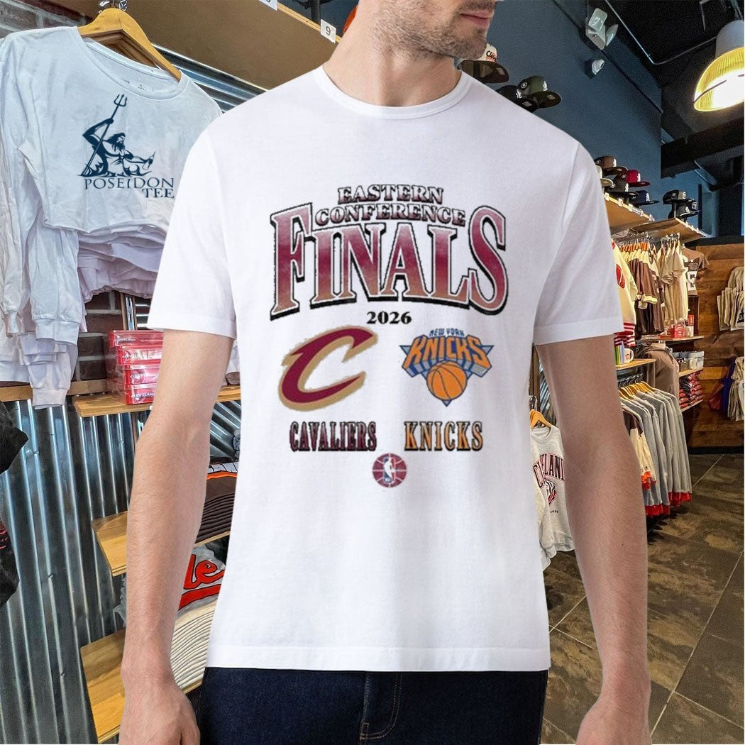 Cavs Eastern Conference Finals Gray Dueling T-shirt