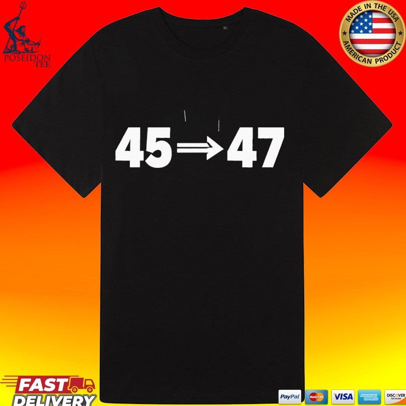 Charlie Kirk 45 47 T-shirt