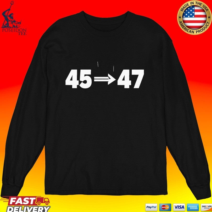 Charlie Kirk 45 47 T-shirt