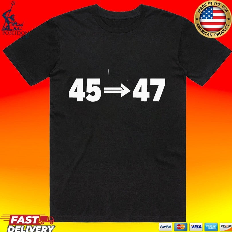 Charlie Kirk 45 47 T-shirt