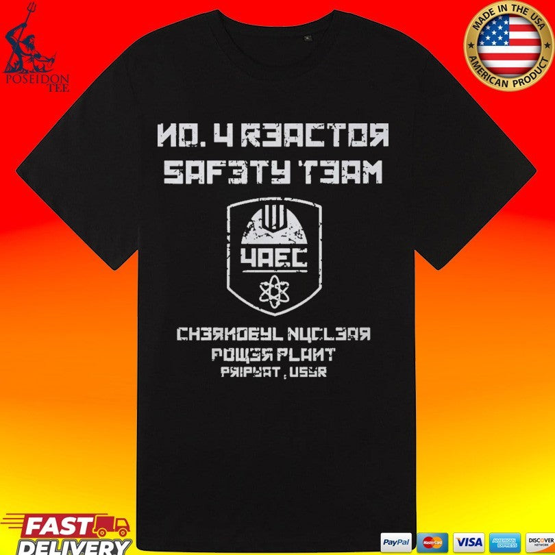 Chernobyl Reactor No. 4 Safety Team Retro History Gift T-shirt