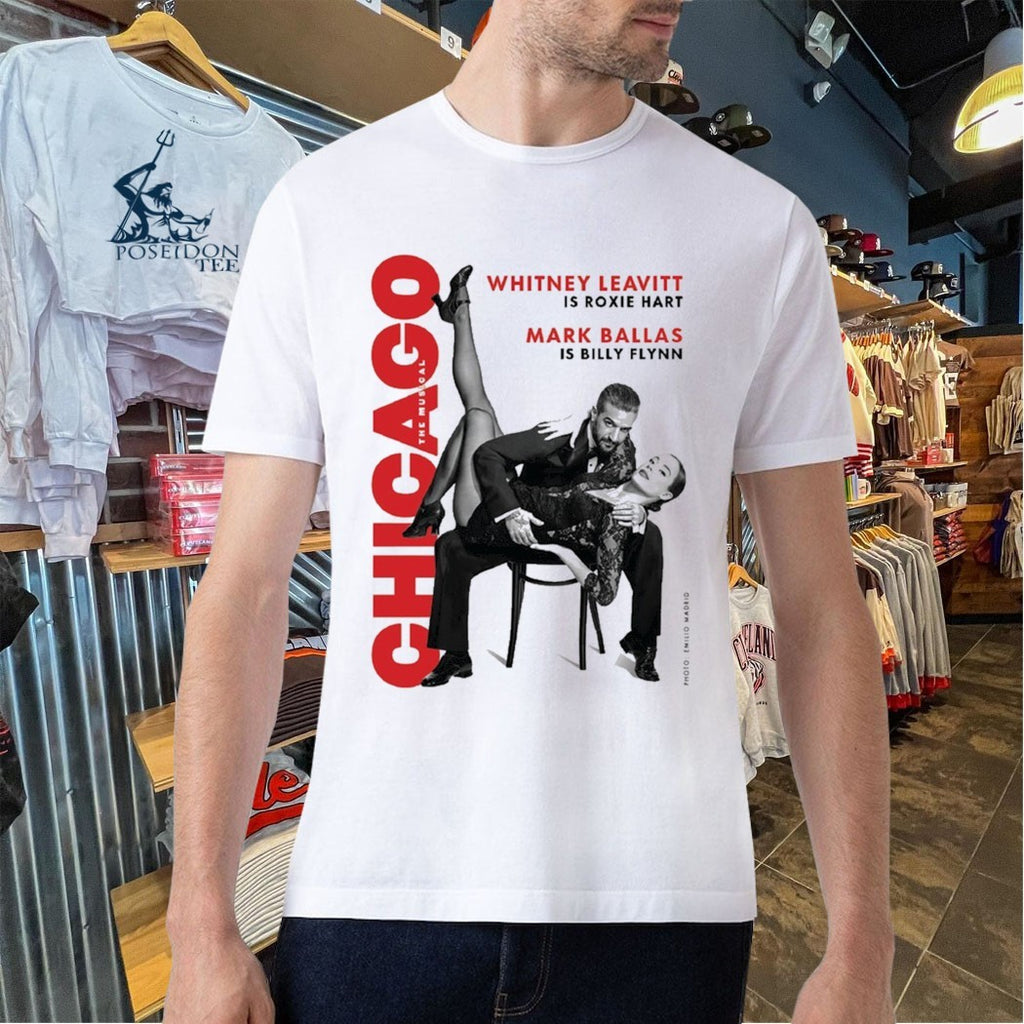 Chicago Whitney Leavitt Is Roxie Hart Mark Ballas Is Billy Flynn Photo Emilio Madrid T-shirt