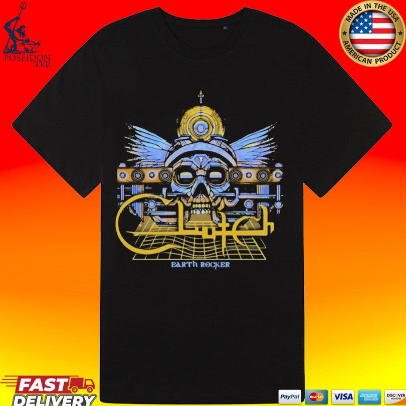 Clutch Earth Rocker The Face T-shirt
