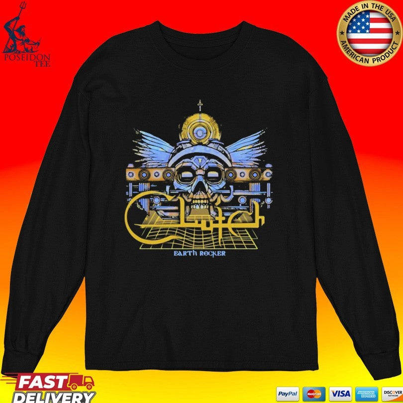 Clutch Earth Rocker The Face T-shirt