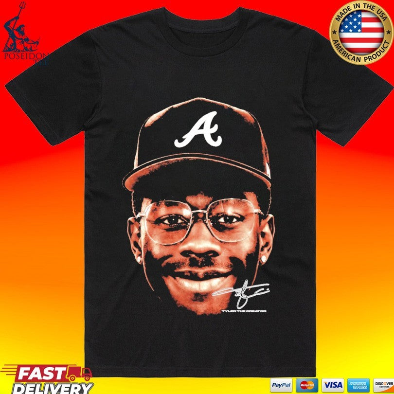 Cold Prints Tyler Atlanta Braves Face T-shirt