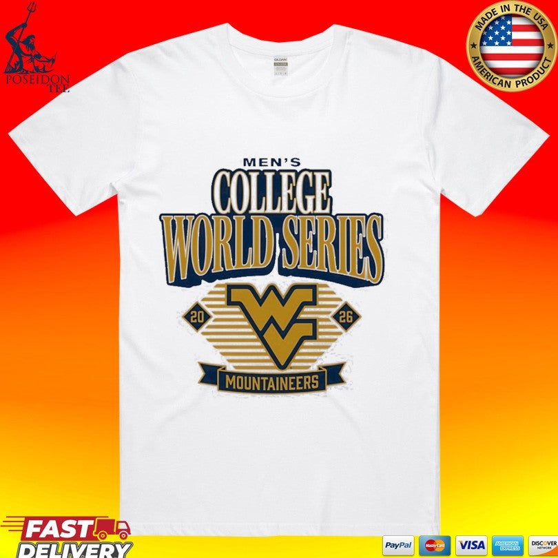 College World Series 2026 West Virginia Mountaineers Logo T-shirt