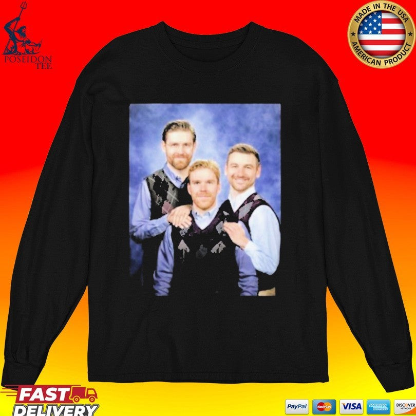 Connor Mcdavid Leon Draisaitl Zach Hyman Step Brothers T-shirt