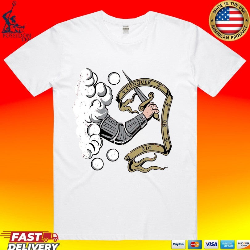 Conquer Or Die Flag T-shirt