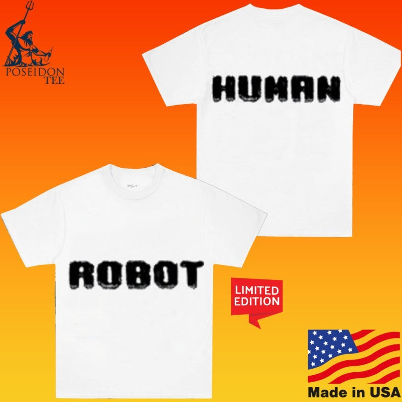 Daft Punk Human After All White Robot T-shirt
