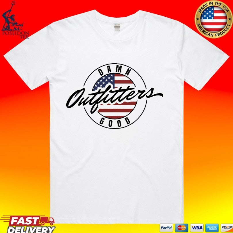 Damn Good Outfitters American Flag Logo T-shirt