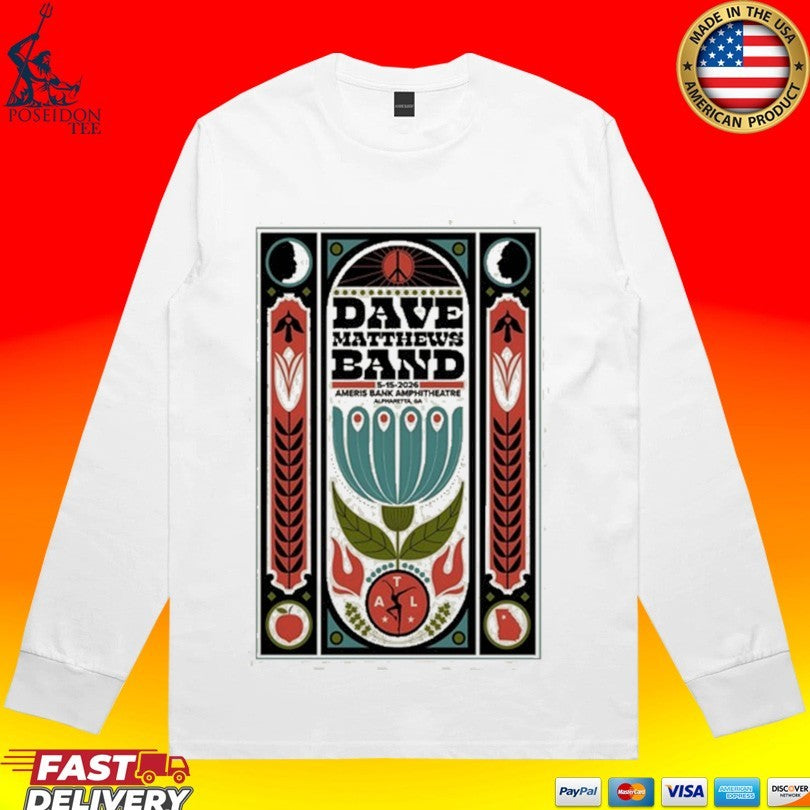 Dave Matthews Band In Alpharetta Ga On May 15 2026 Tour T-shirt