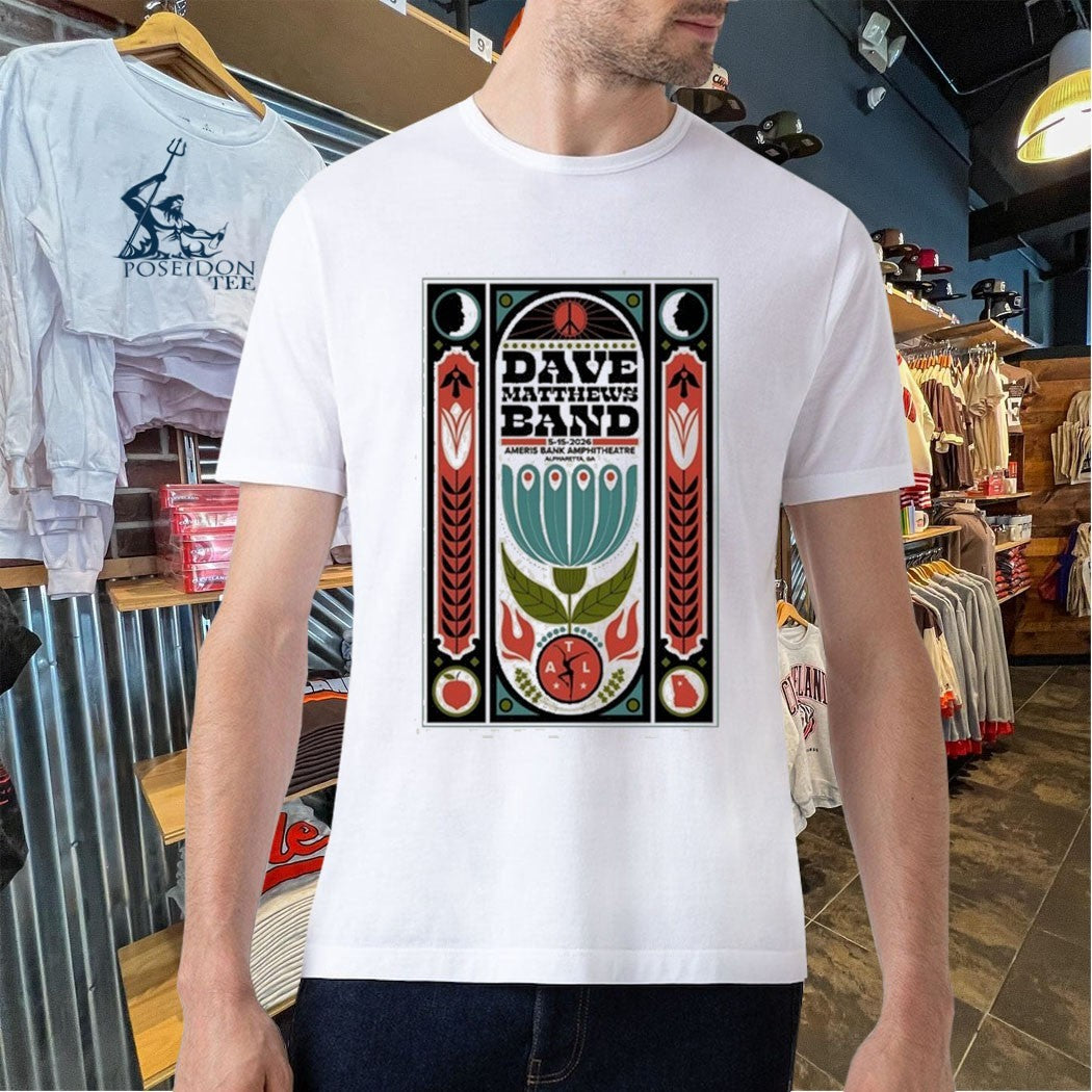 Dave Matthews Band In Alpharetta Ga On May 15 2026 Tour T-shirt