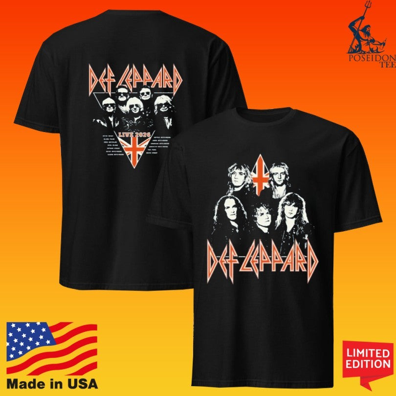 Def Leppard Vintage Modern Tour 2026 Ecom Exclusive T-shirt