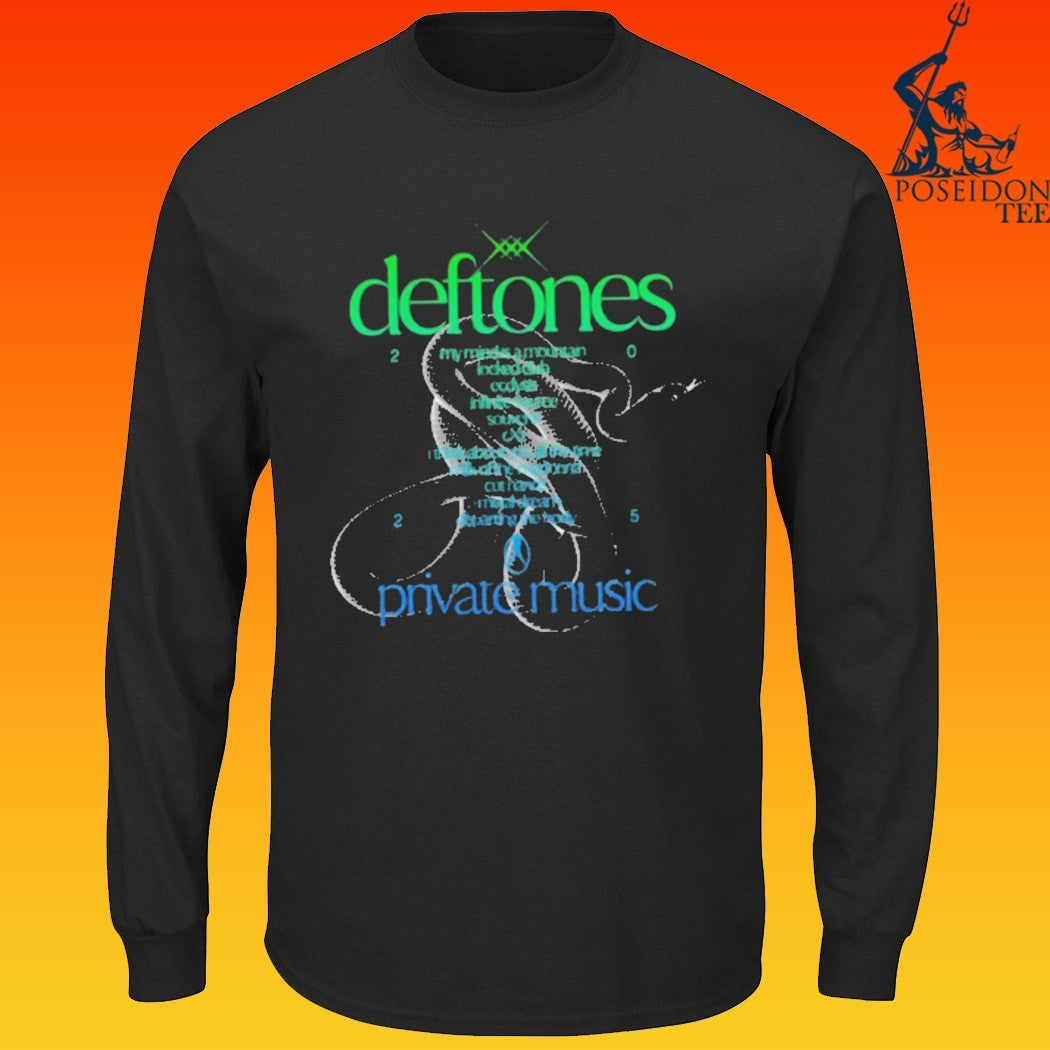 Deftones Private Music Tracklist T-shirt
