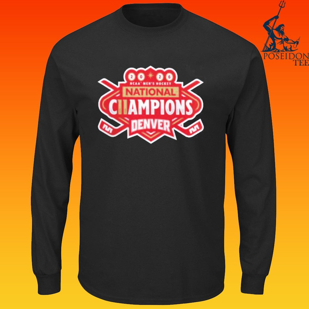 Denver Pioneers 2026 NCAA Frozen Four Men’s Ice Hockey National Champions Logo T-shirt