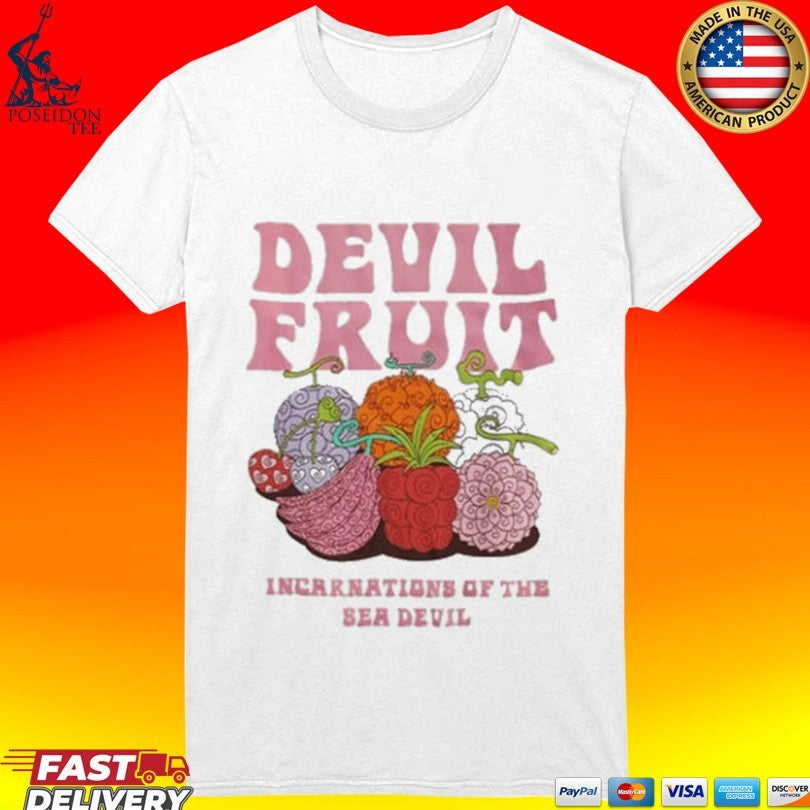 Devil Fruit Incarnations Of The Sea Devil T-shirt