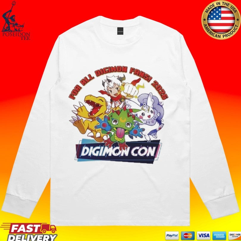 Digimon Con For All Digimon Fans 2026 T-shirt
