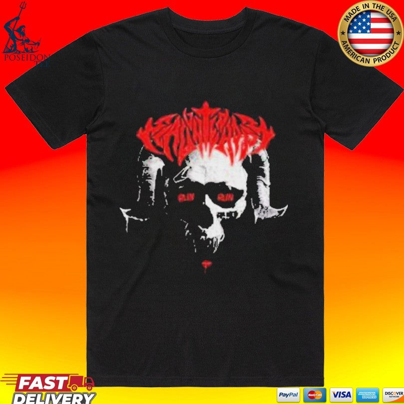 Doggie Slaughterhouse Skull T-shirt
