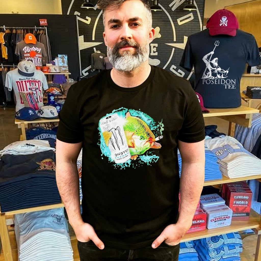 Dope Ass Fish Smoke Monster Beer T-shirt