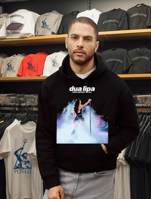 Dua Lipa Print Round Neck T-shirt