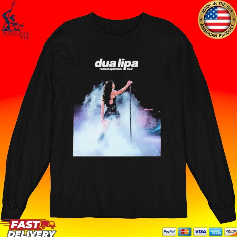 Dua Lipa Print Round Neck T-shirt