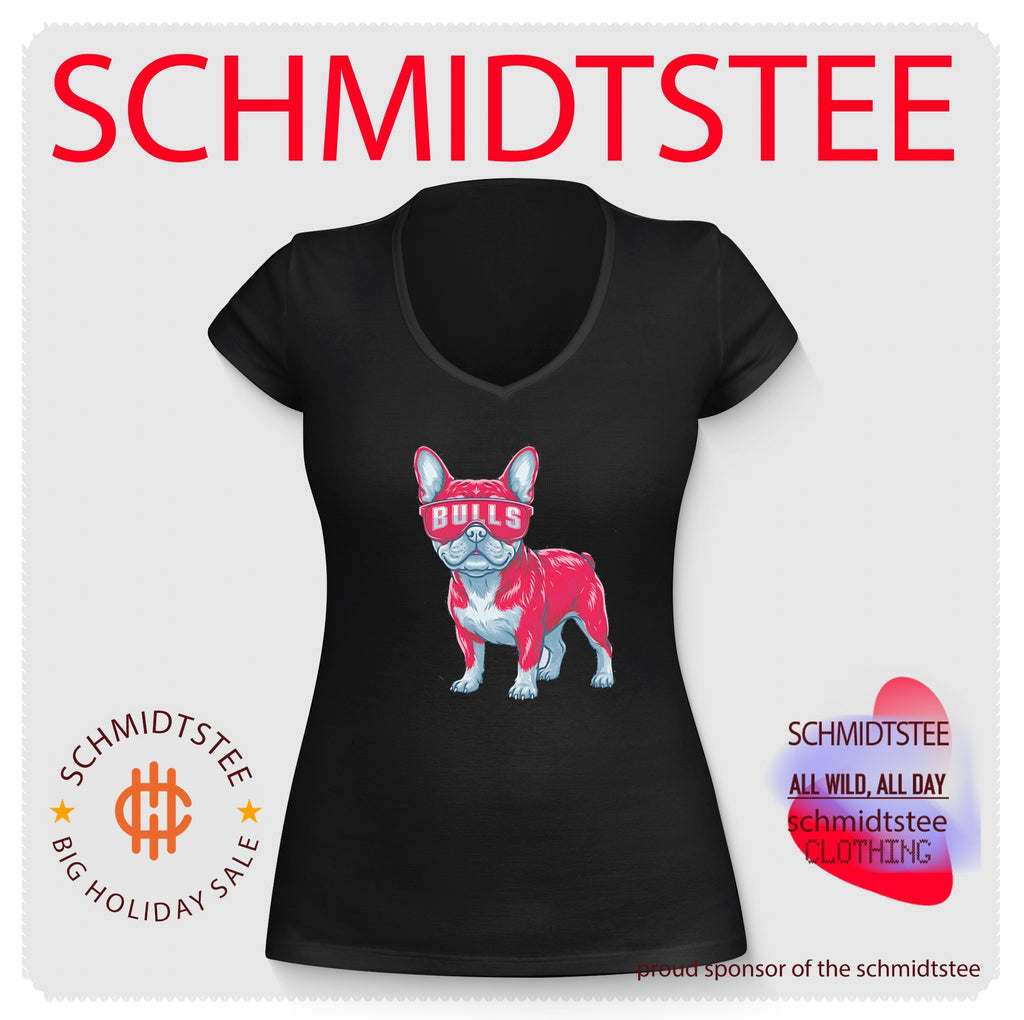 Chicago Bulls French Bulldog cartoon shirt