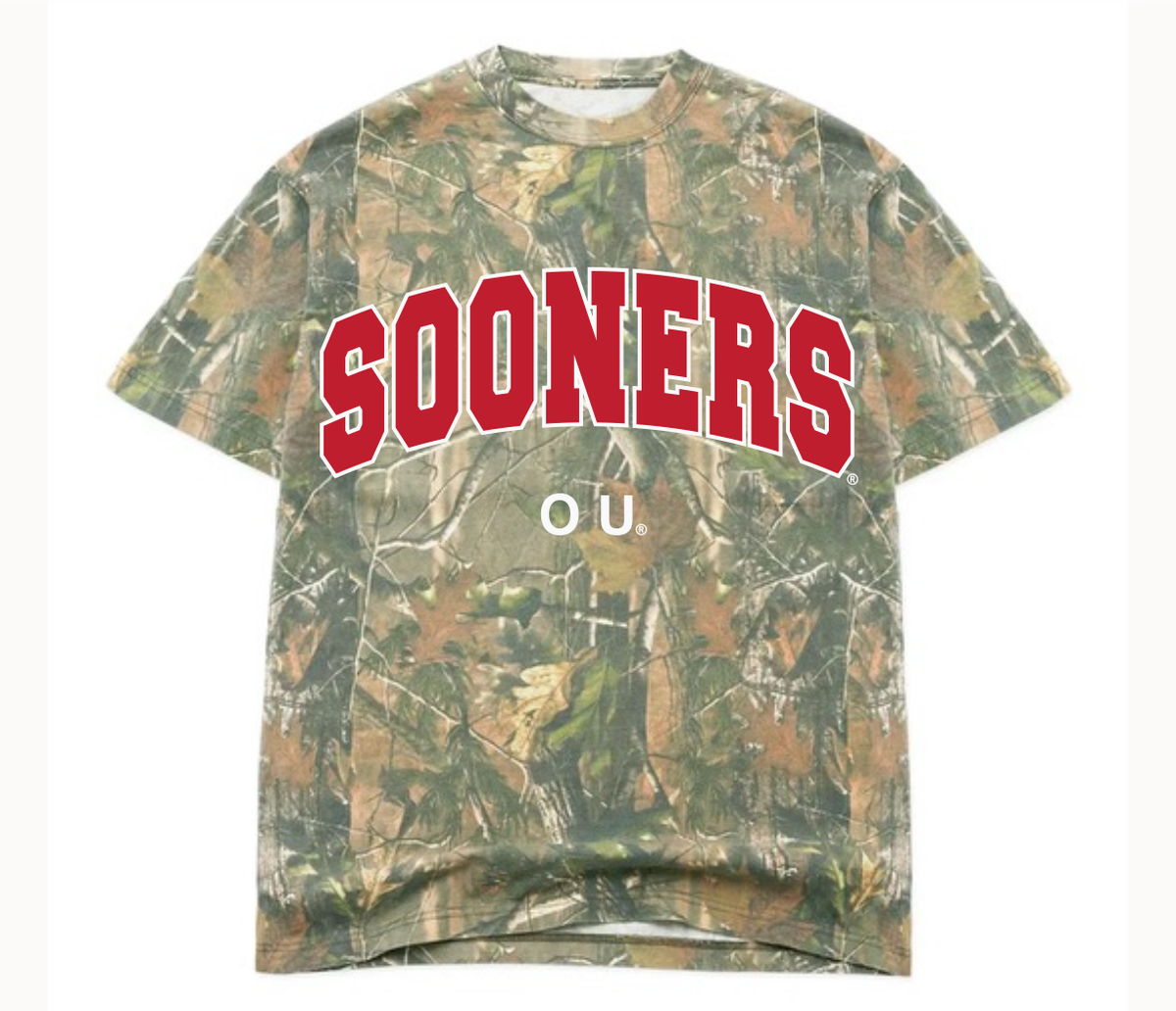 Ou Oklahoma Sooners Filled Gault Camo Tee