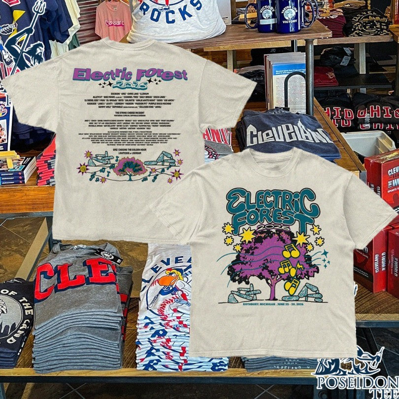 Electric Forest Forest Frequencies 2026 Lineup T-shirt