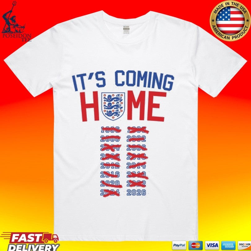 England National Football It’s Coming Home 2026 T-shirt