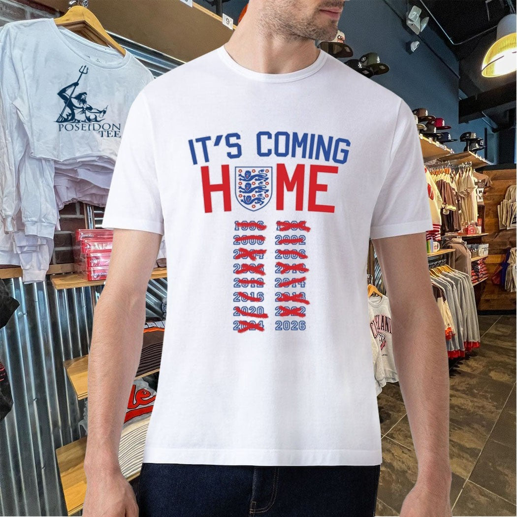 England National Football It’s Coming Home 2026 T-shirt