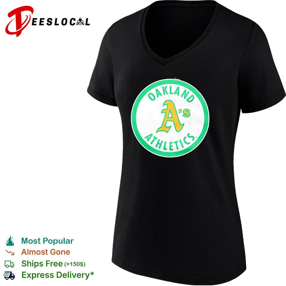 Oakland Athletics classic elephant circle A vintage logo shirt