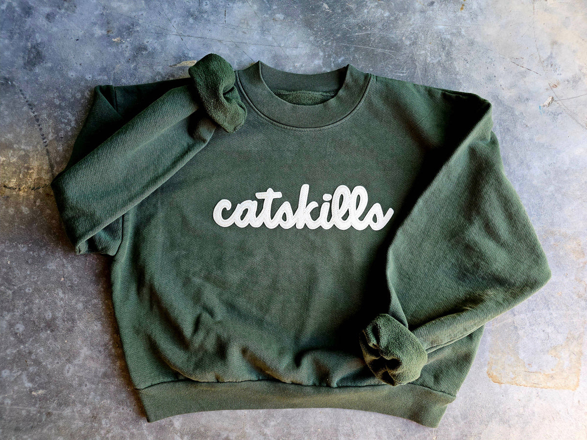 The Trailmarker - Garment Dye Mockneck Cropped Sweatshirt