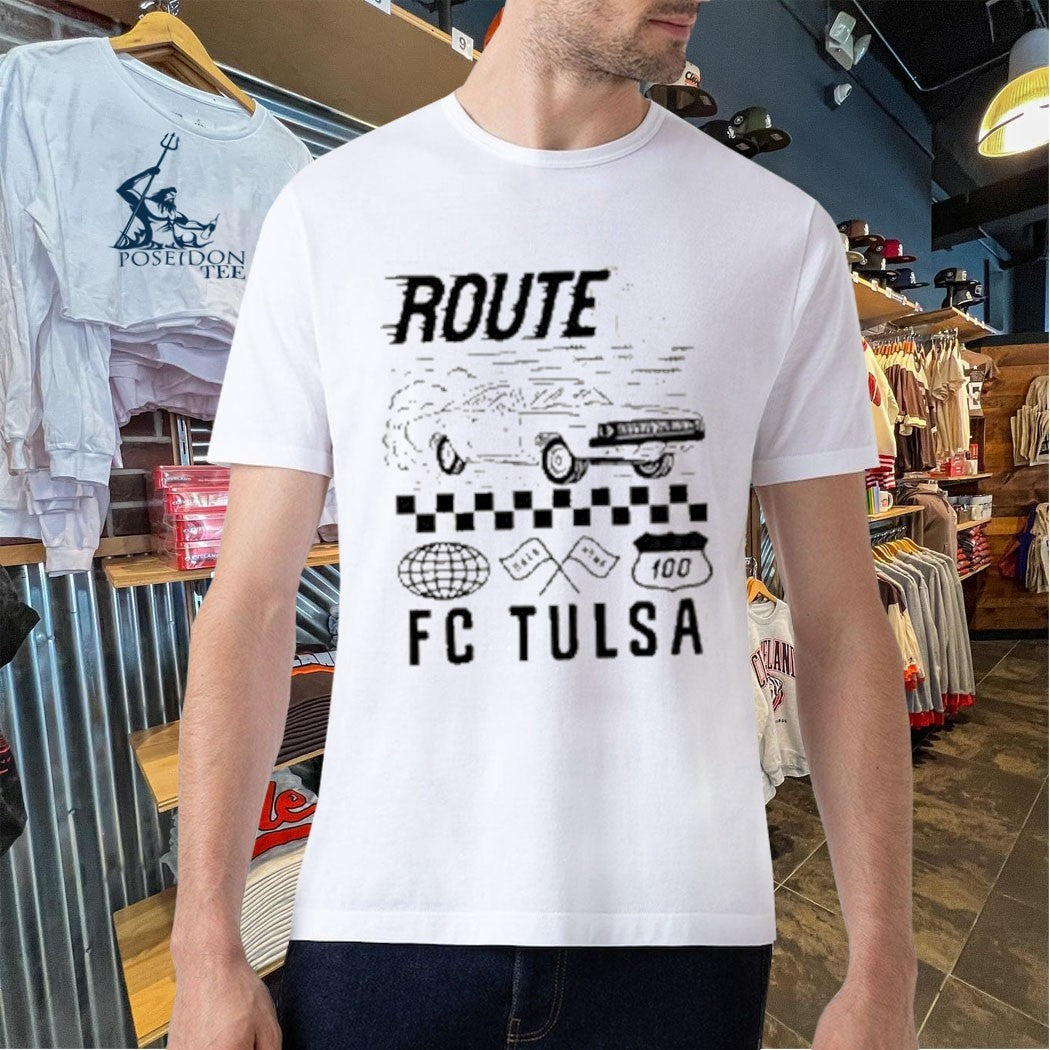 Fc Tulsa Usl Championship Route 66 Oklahoma 100 T-shirt