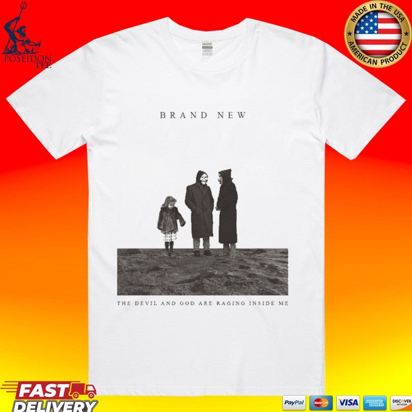 Fight Off Your Demons 7 Years + 13 Of Dag Brand New The Devil And God Are Raging Inside Me T-shirt