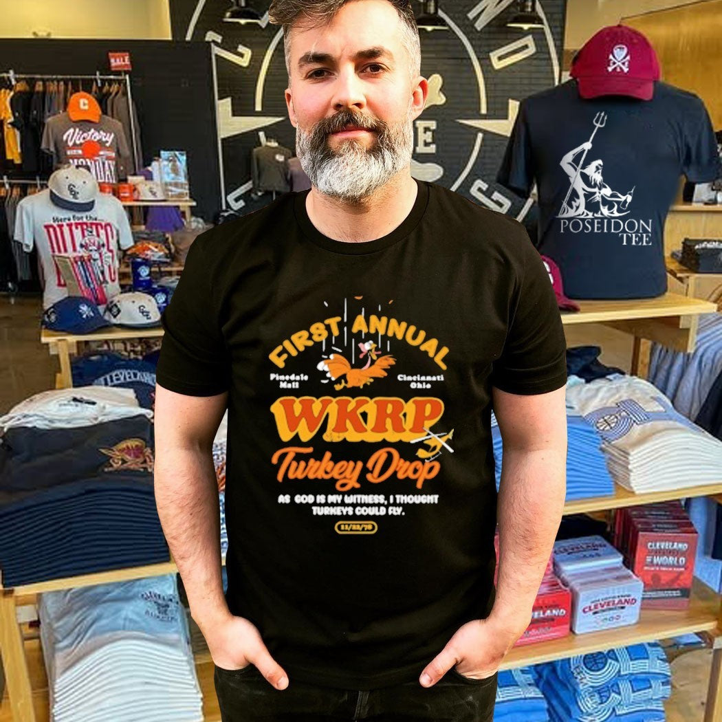 First Annual Wkrp Turkey Drop As God Is My Witness I Thought Turkeys Could Fly T-shirt