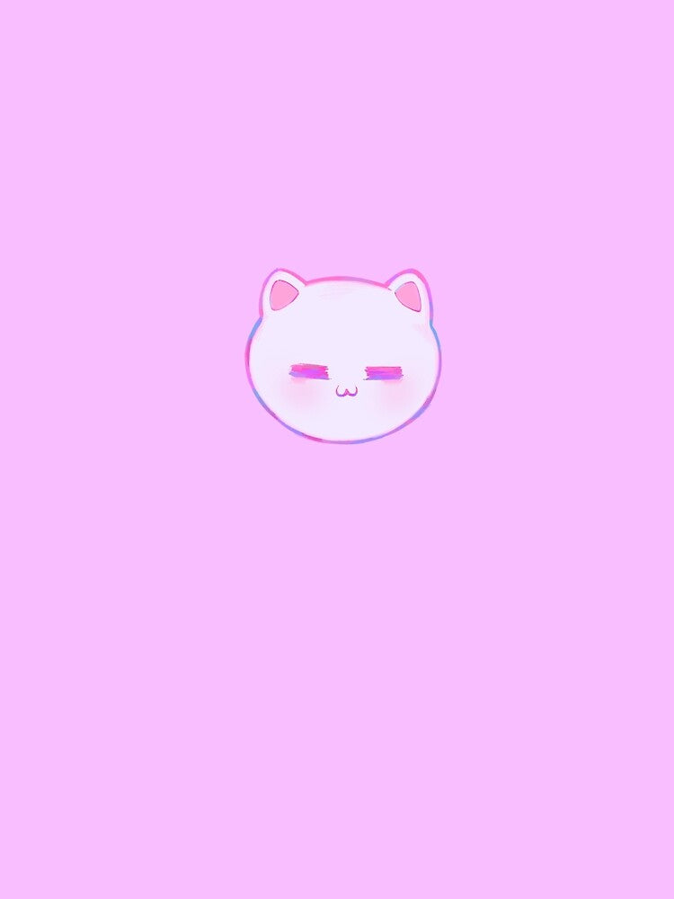 Baby Catto Face (Pink) by sillycattos