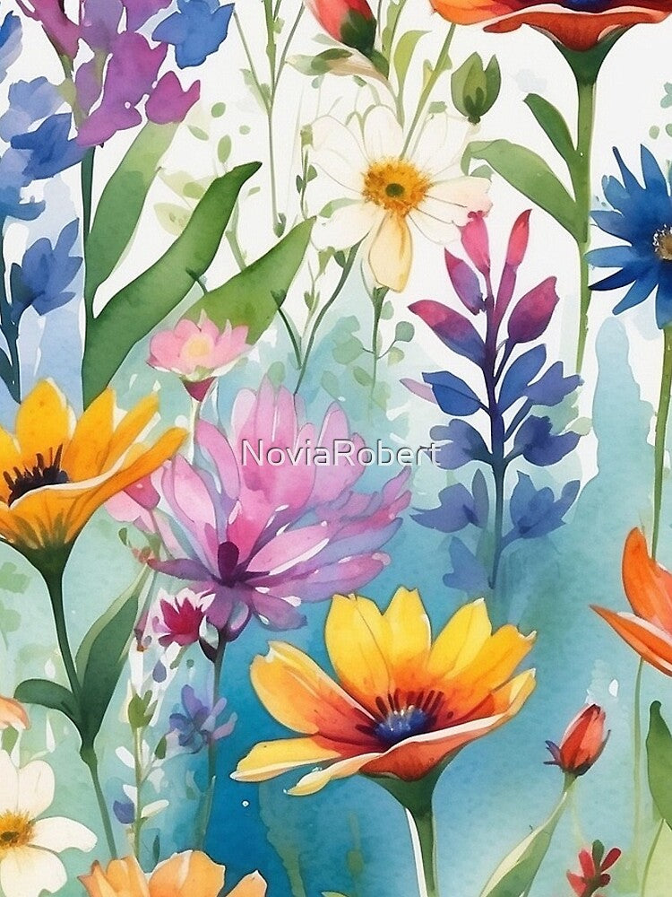 Blooming Wildflowers | Nature’s Vibrant Canvas | Wildflowers by NoviaRobert