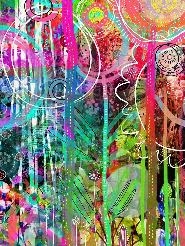 The Magic Fantasy Forest of Flowers by FeralLaFemme
