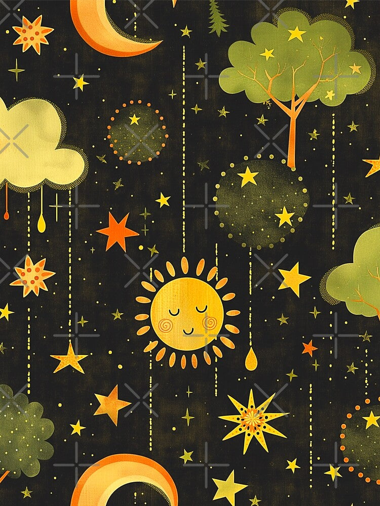 Sun and moon and stars by Artlizzard