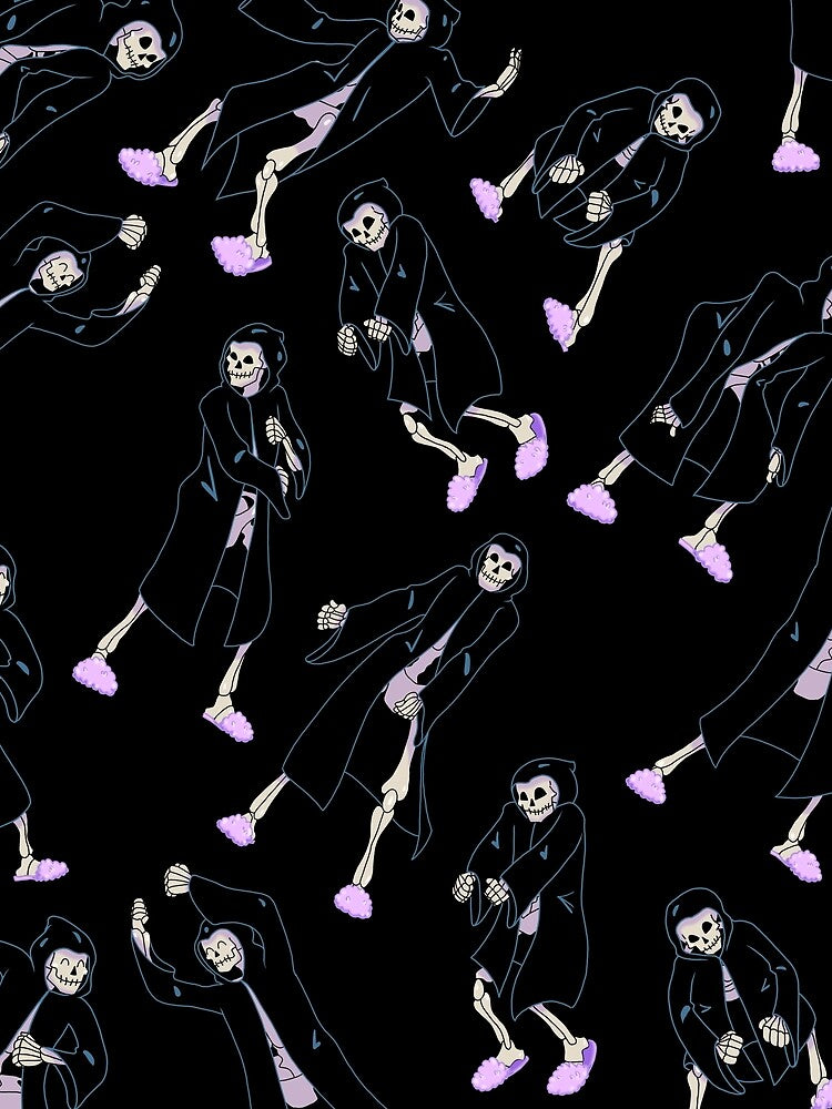 Dancing Grimmies (Slippers, on Black) by Kolibrim-Ink550