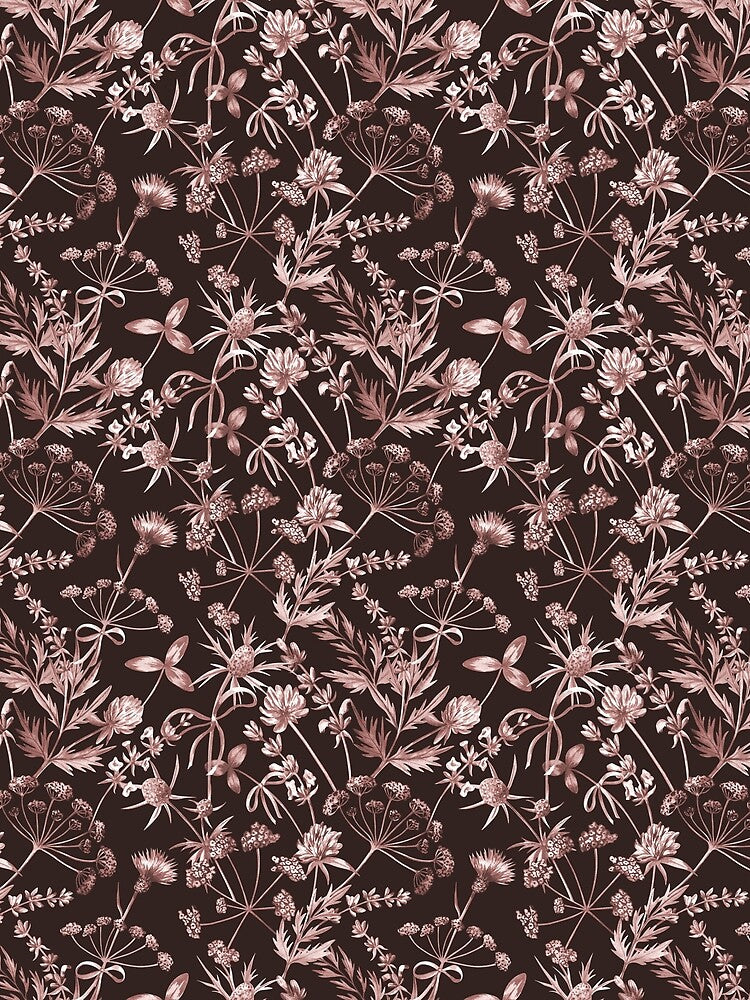 Brown Floral Design by Flowersforbear