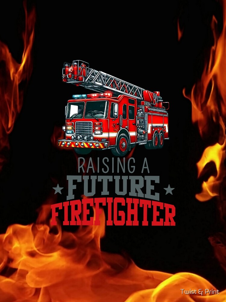 Future Firefighter Kids Fire Truck Design by Twist & Print