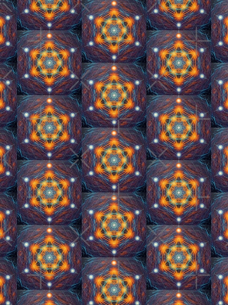 Abstract Colourful Metatron's cube by Killgroove