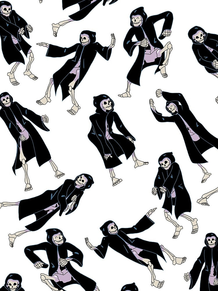 Dancing Grimmies (Plain, on White) by Kolibrim-Ink550