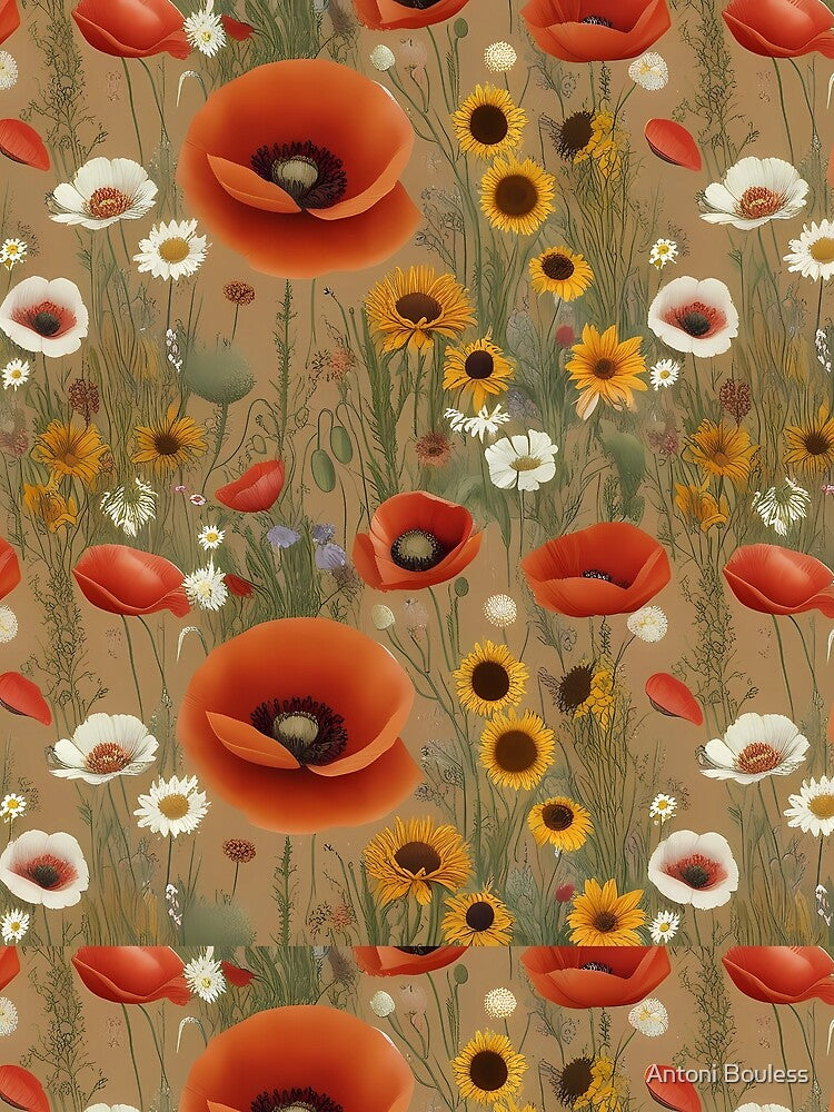 Enchanted Meadow - Floral Pattern Design by Antoni Bouless