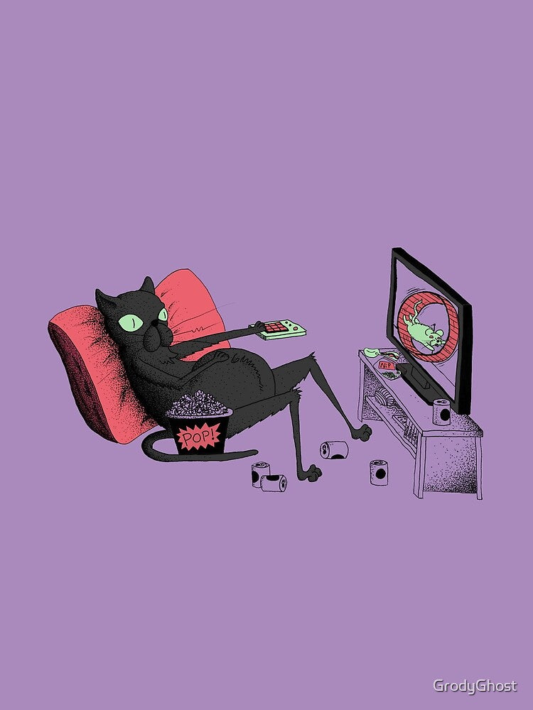 Poe Cat Chillin by GrodyGhost