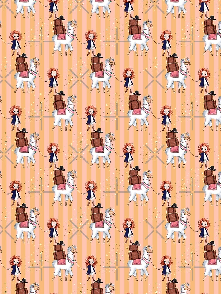 Boho themed cute girly pattern 9 by Lalanacliparts